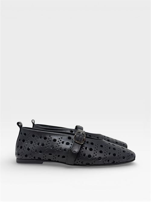 Ballerine Mary Jane Traforate Nere IL LACCIO | 8138LEATHERBLACK